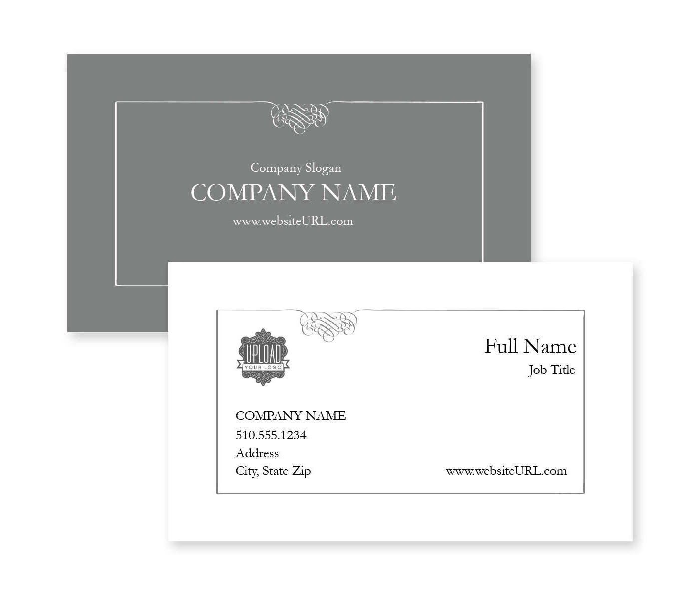 Polished Correspondence Business Card 2x3-1/2 Rectangle Horizontal