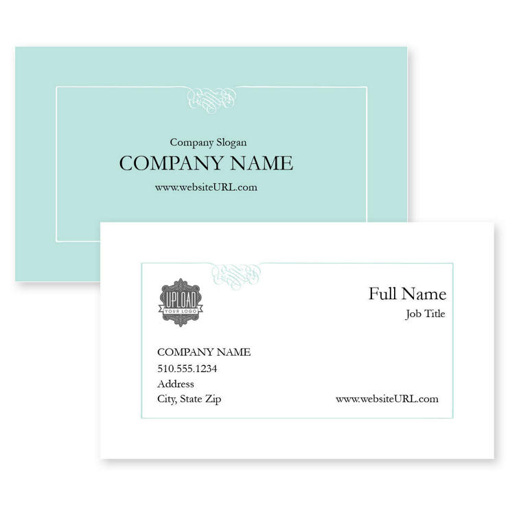 Polished Correspondence Business Card 2x3-1/2 Rectangle Horizontal