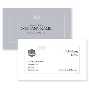 Polished Correspondence Business Card 2x3-1/2 - Iron