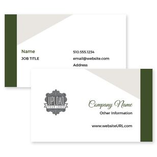 Showcase Estate Business Card 2x3-1/2 Rectangle Horizontal - Pine Tree