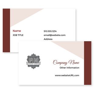 Showcase Estate Business Card 2x3-1/2 Rectangle Horizontal - Paprika Red