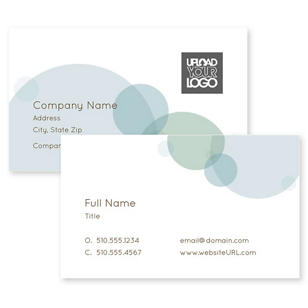 Speckles Business Card 2x3-1/2 Rectangle Horizontal - Ginger