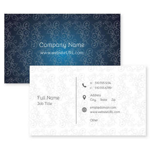 Stay Classy Business Card 2x3-1/2 Rectangle Horizontal - Venice Blue