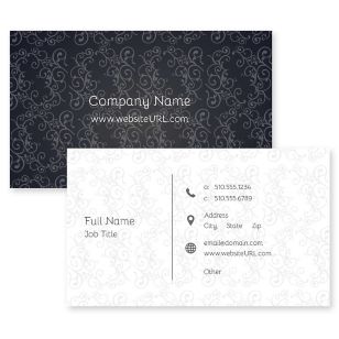 Stay Classy Business Card 2x3-1/2 Rectangle Horizontal - Midnight Blue