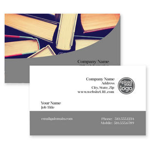 Swipe Card Business Card 2x3-1/2 Rectangle Horizontal - Dusty Gray
