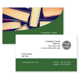 Swipe Card Business Card 2x3-1/2 Rectangle Horizontal - Verdun Green