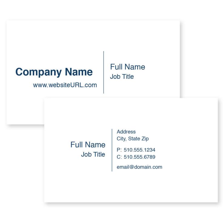 The Standard Style Business Card 2x3-1/2 - Deep Teal