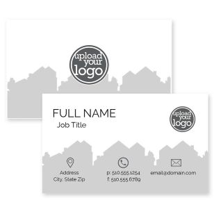 You're Home Business Card 2x3-1/2 Rectangle Horizontal - Gray