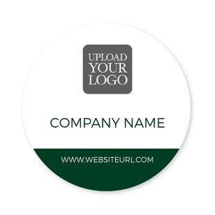 Basic Stripe Sticker 3x3 Circle - Verdun Green