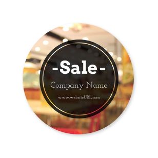 Blowout Sticker 2x2 Circle - Black