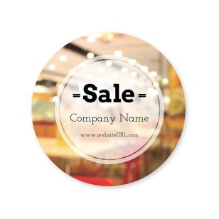 Blowout Sticker 2x2 Circle - Wild Sand Gray