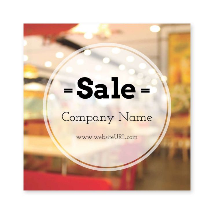 Blowout Sticker 3x3 Square - Wild Sand Gray