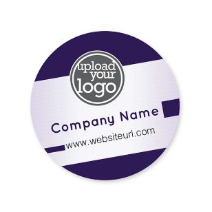 Bold Tilt Sticker 2x2 Circle - Eggplant