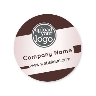 Bold Tilt Sticker 2x2 Circle - Wine