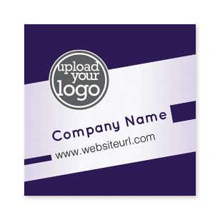 Bold Tilt Sticker 3x3 Square - Eggplant