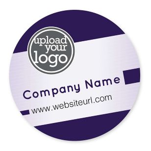 Bold Tilt Sticker 4x4 Circle - Eggplant