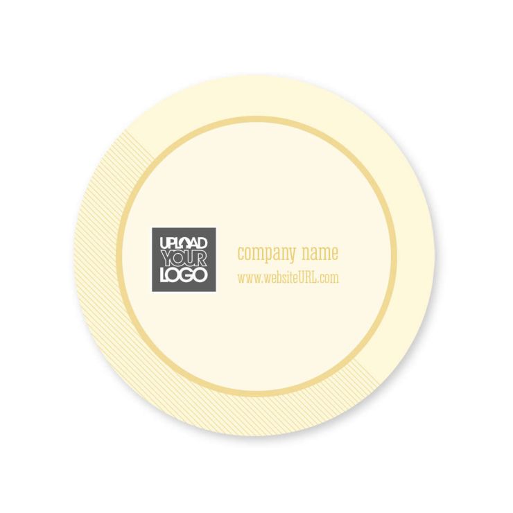 Circle Stripes Sticker 2x2 Circle