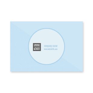 Circle Stripes Sticker 2x3 Rectangle Horizontal - Blue, Sky