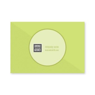 Circle Stripes Sticker 2x3 Rectangle Horizontal - Kiwi Green
