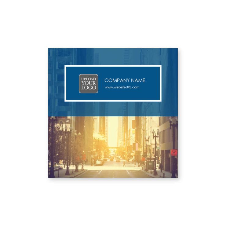 City Street Sticker 2x2 Square - Venice Blue