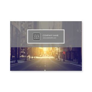 City Street Sticker 2x3 Rectangle Horizontal - Battleship Gray