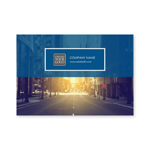 City Street Sticker 2x3 Rectangle Horizontal - Venice Blue