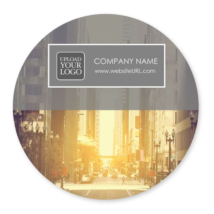 City Street Sticker 4x4 Circle