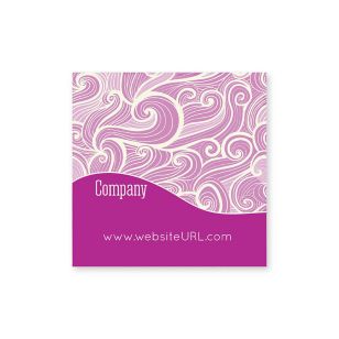Curls Sticker 2x2 Square - Affair Purple
