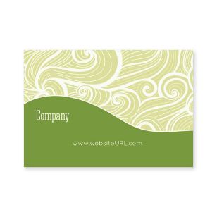 Curls Sticker 2x3 Rectangle Horizontal - Verdun Green