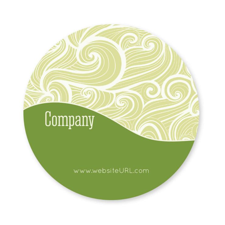 Curls Sticker 3x3 Circle