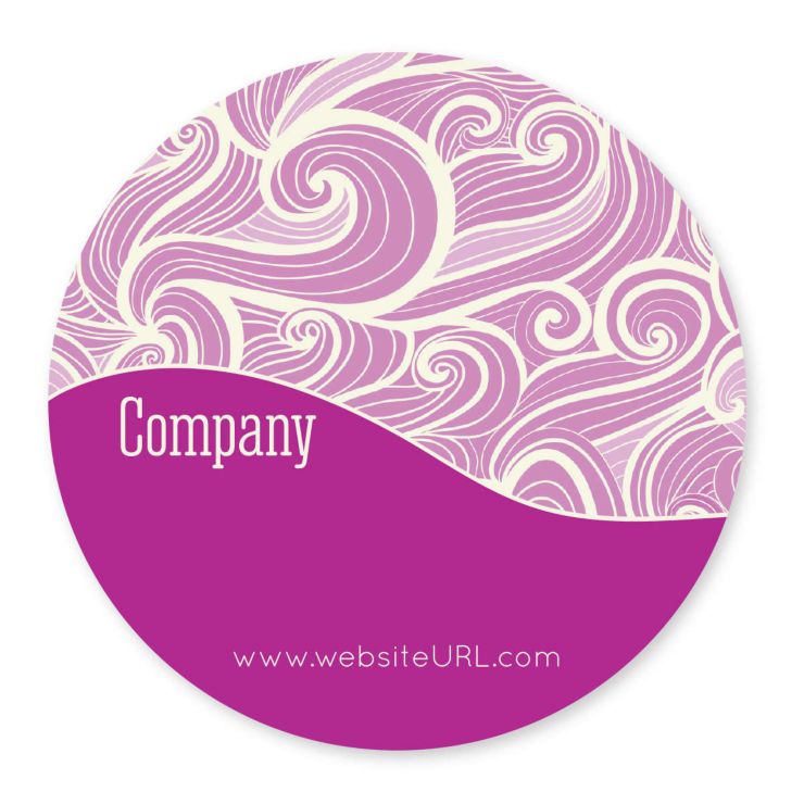 Curls Sticker 4x4 Circle