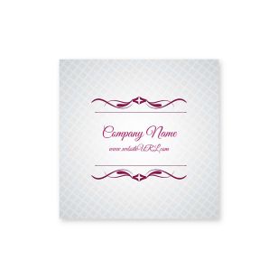 Cursive & Gray Sticker 2x2 Square - Affair Purple