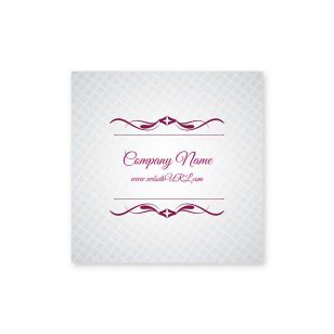 Cursive & Gray Sticker 2x2 Square - Affair Purple