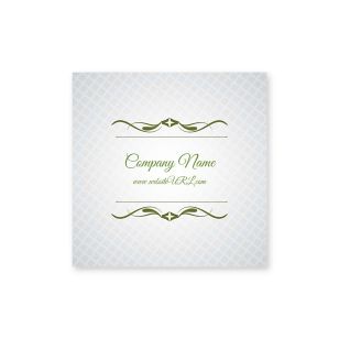 Cursive & Gray Sticker 2x2 Square - Verdun Green