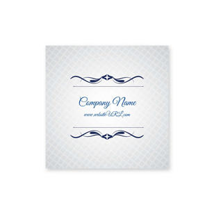 Cursive & Gray Sticker 2x2 Square - Venice Blue
