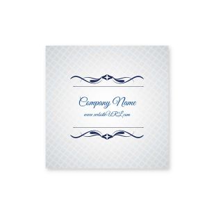 Cursive & Gray Sticker 2x2 Square - Venice Blue