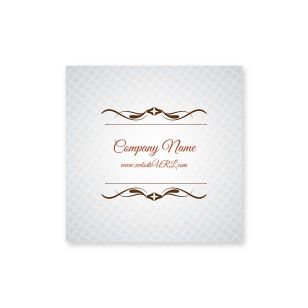 Cursive & Gray Sticker 2x2 Square - Desert Orange Red