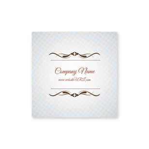 Cursive & Gray Sticker 2x2 Square - Desert Orange Red