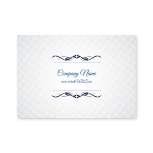 Cursive & Gray Sticker 2x3 Rectangle Horizontal - Venice Blue