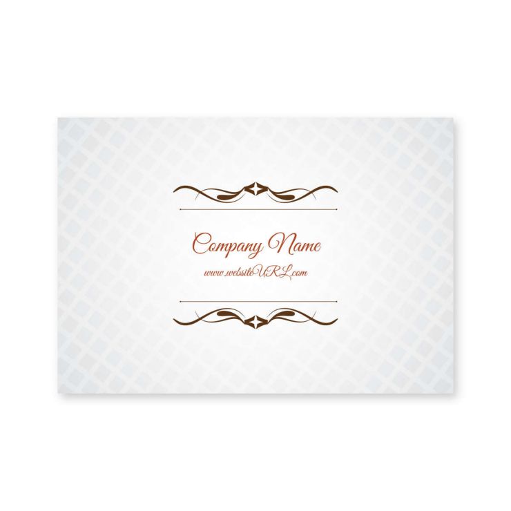 Cursive & Gray Sticker 2x3 Rectangle Horizontal - Desert Orange Red