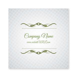 Cursive & Gray Sticker 3x3 Square - Verdun Green