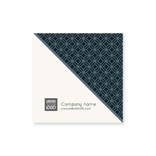 Diagonal Pattern Sticker 2x2 Square - Black