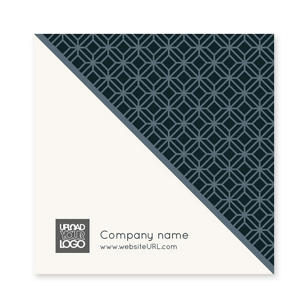 Diagonal Pattern Sticker 3x3 Square - Black