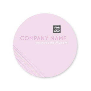 Dotted Sticker 2x2 Circle - Periwinkle Gray
