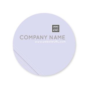 Dotted Sticker 2x2 Circle - Smoke Purple