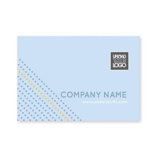 Dotted Sticker 2x3 Rectangle Horizontal - Blue, Sky