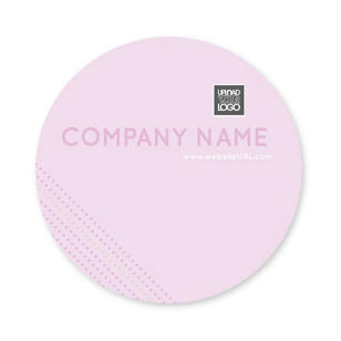 Dotted Sticker 3x3 Circle - Periwinkle Gray