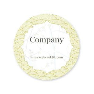 Draw Attention Sticker 2x2 Circle - Portica Yellow