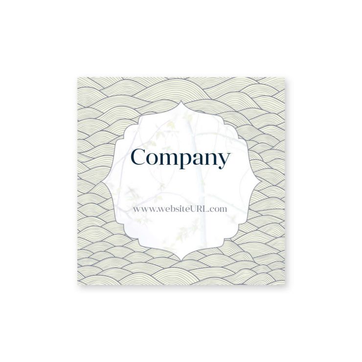 Draw Attention Sticker 2x2 Square - Ecru White