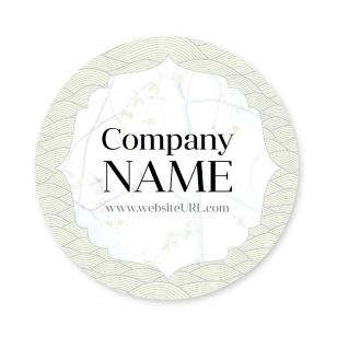 Draw Attention Sticker 3x3 Circle - Linen